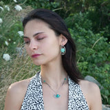 Chrysoprase Planet Post Earrings E83066 - Art by any Means Jewelryproduct_