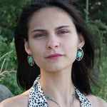 Chrysoprase Planet Post Earrings E83066 - Art by any Means Jewelryproduct_