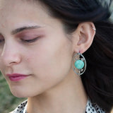 Chrysoprase Planet Post Earrings E83066 - Art by any Means Jewelryproduct_