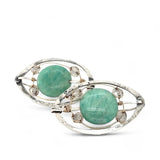 Chrysoprase Planet Post Earrings E83066 - Art by any Means Jewelryproduct_