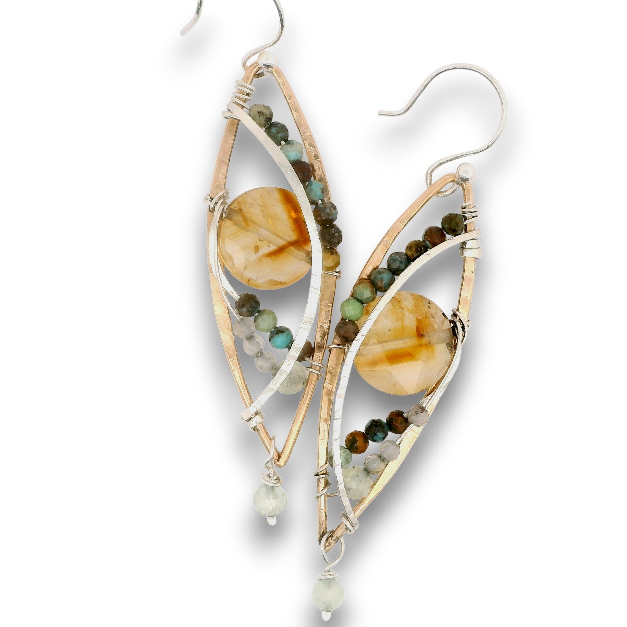 Citrine Centripetal Force Earrings E85014 - Art by any Means Jewelryproduct_