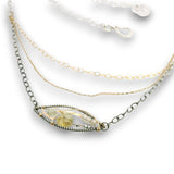 Citrine Flower Microcosm Necklace 85070N - Art by any Means Jewelryproduct_