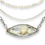 Citrine Flower Microcosm Necklace 85070N - Art by any Means Jewelryproduct_