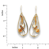 Citrine Radia Drop Earrings - Art by any Means Jewelryproduct_