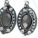Coal Cameo Hypersthene Earrings E84686 - Art by any Means Jewelryproduct_