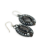 Coal Cameo Hypersthene Earrings E84686 - Art by any Means Jewelryproduct_