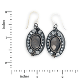 Coal Cameo Hypersthene Hoop Earrings - Art by any Means Jewelryproduct_