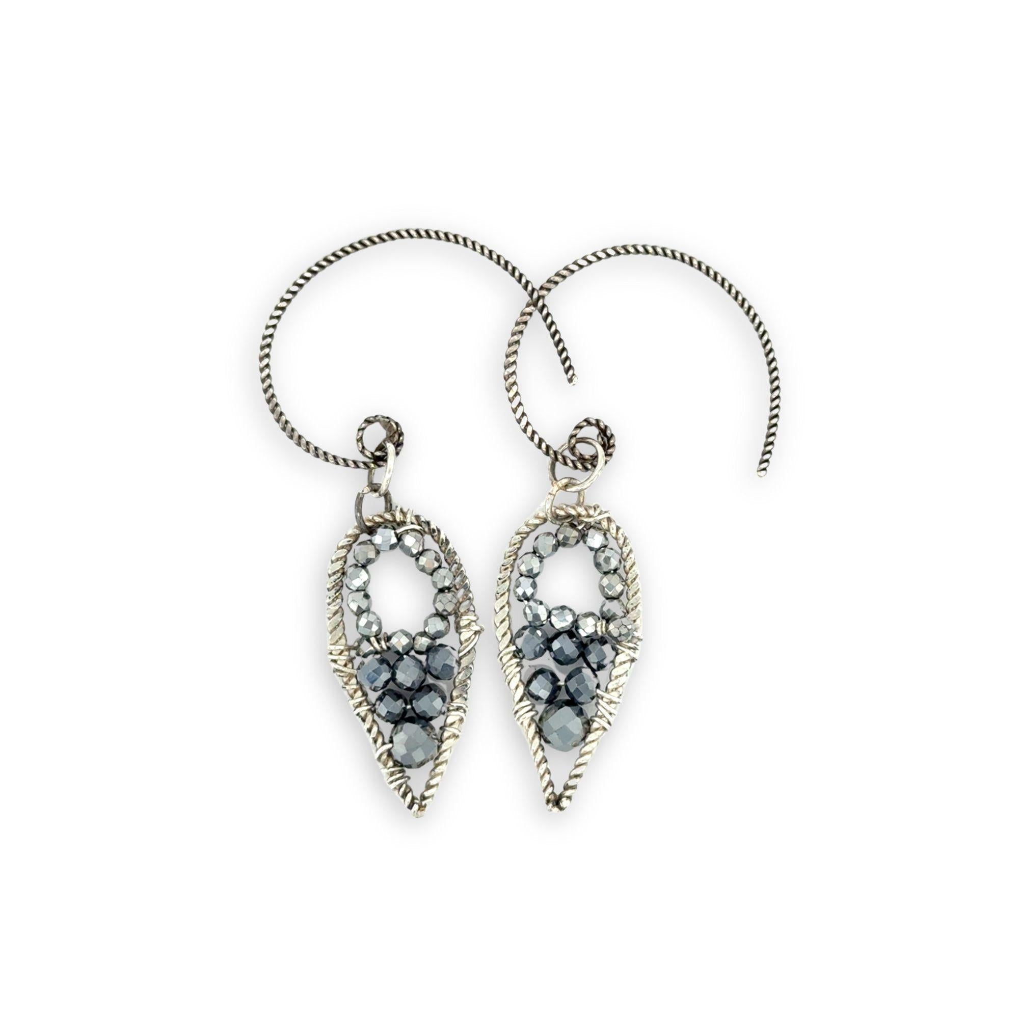 Coal Dagger Pyrite Hoop Earrings E84682 - Art by any Means Jewelryproduct_