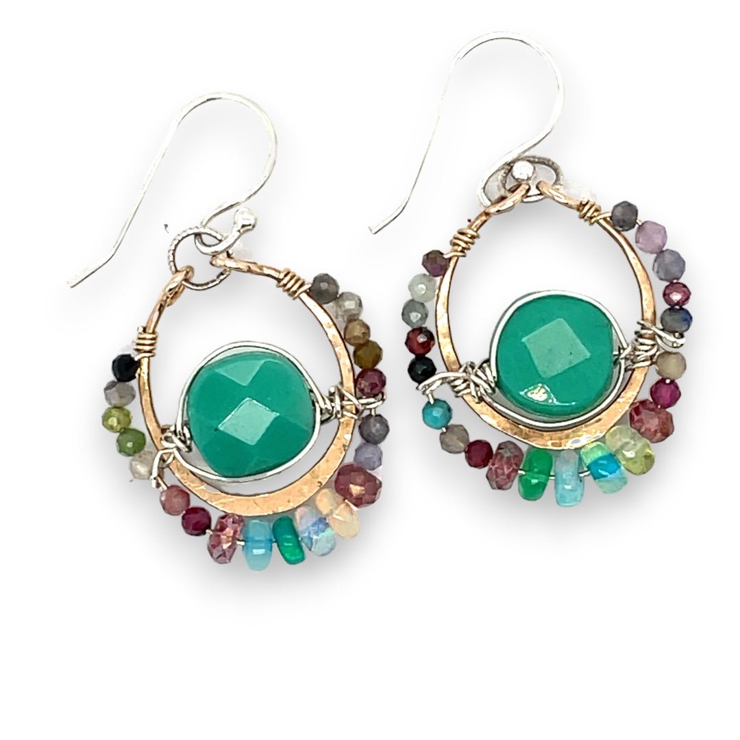 Colorful Gemstone Earrings E83106 - Art by any Means Jewelryproduct_