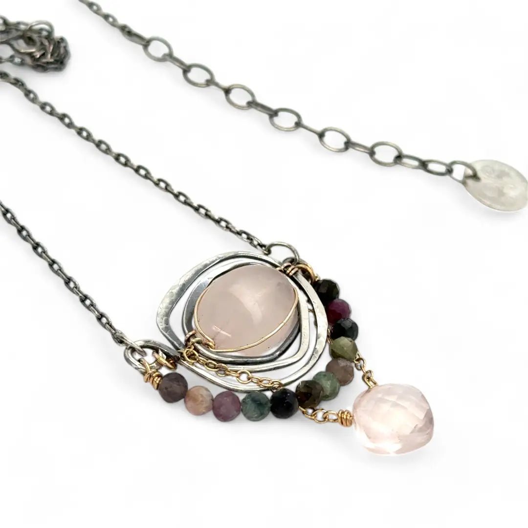 Compassion Rose Quartz Necklace 84000N - Art by any Means Jewelryproduct_