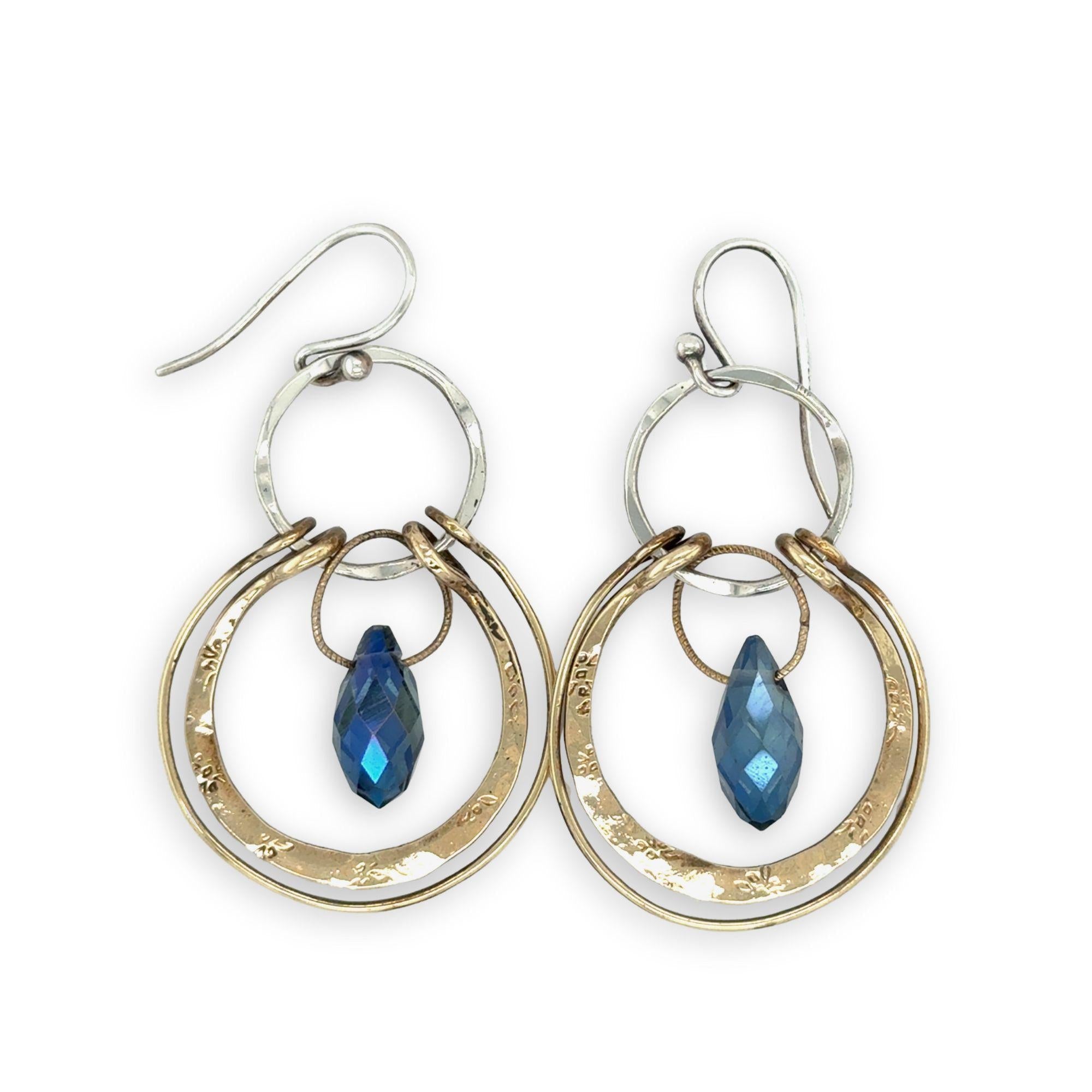 Concentric Circle Crystal Earrings - Art by any Means Jewelryproduct_