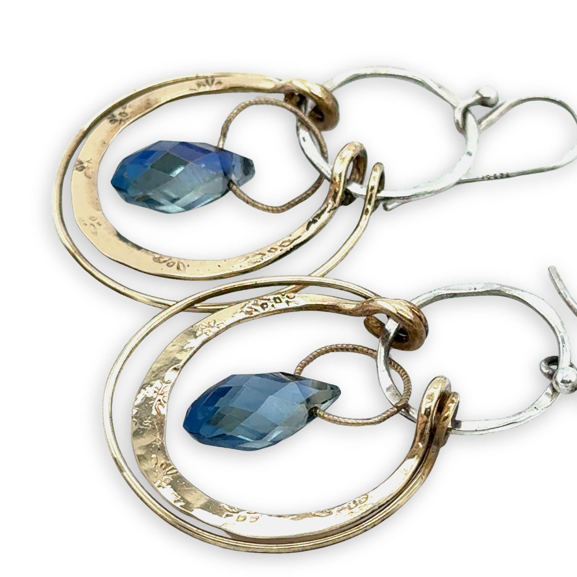 Concentric Circle Crystal Earrings - Art by any Means Jewelryproduct_