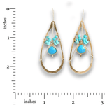 Connectivity Turquoise Continuous Wire Earrings - Art by any Means Jewelryproduct_