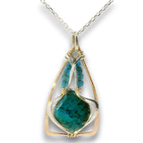 Contemplation Chrysocolla Necklace 85019N - Art by any Means Jewelryproduct_