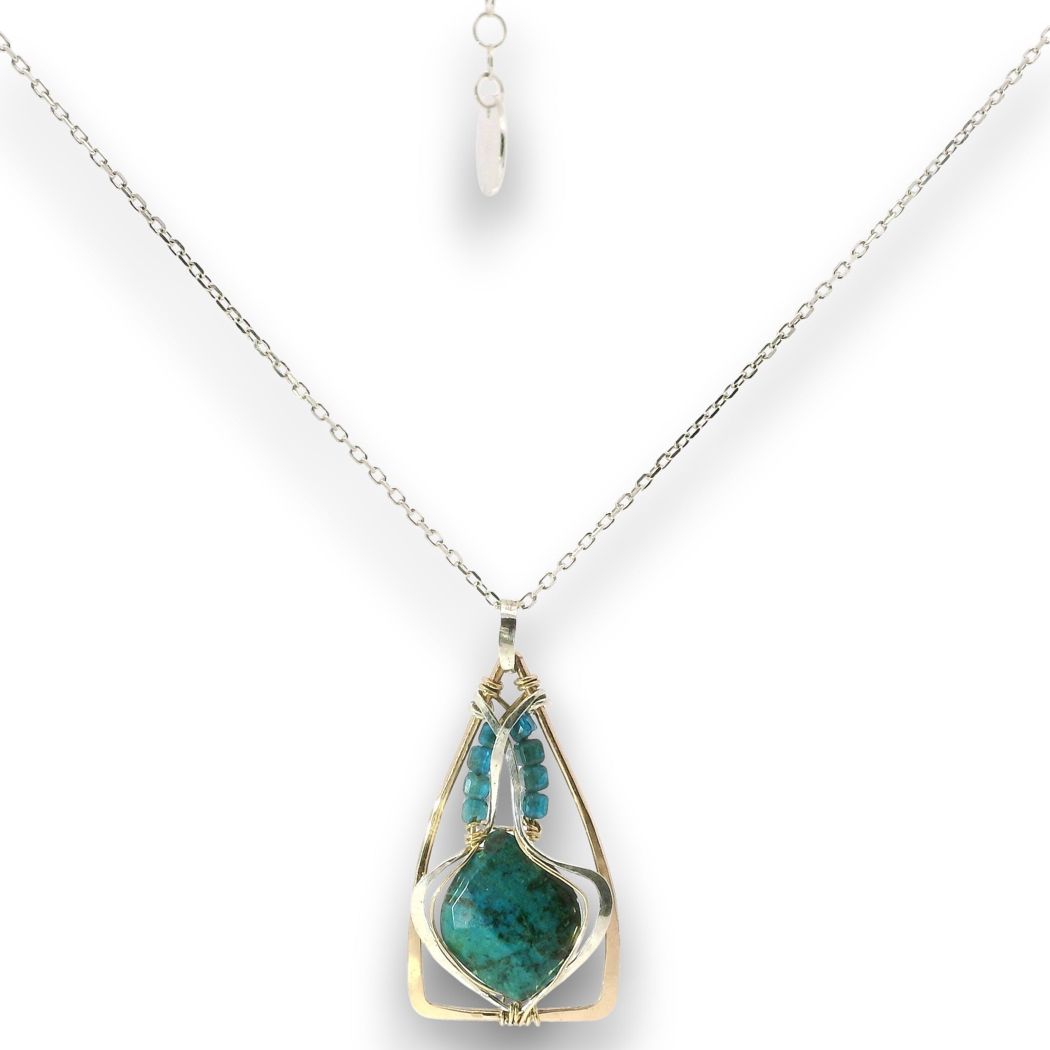 Contemplation Chrysocolla Necklace 85019N - Art by any Means Jewelryproduct_