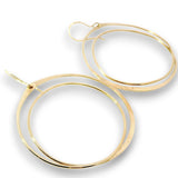 Continuum Brass Hoop Earrings - Art by any Means Jewelryproduct_