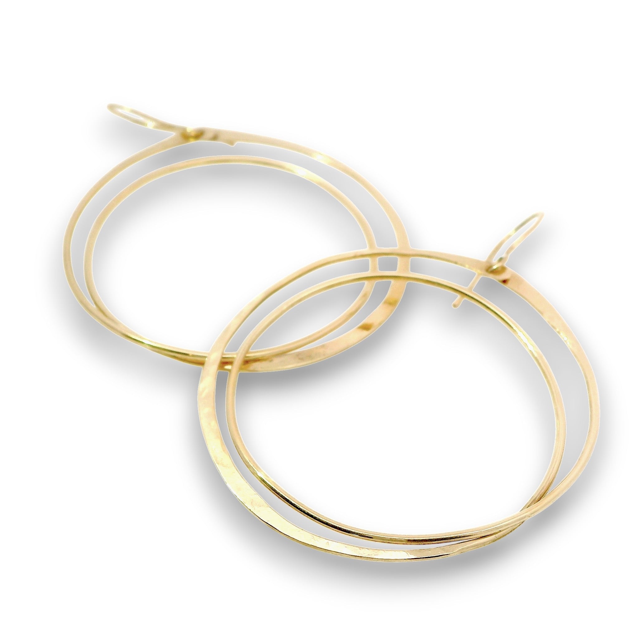 Continuum Brass Hoop Earrings - Art by any Means Jewelryproduct_