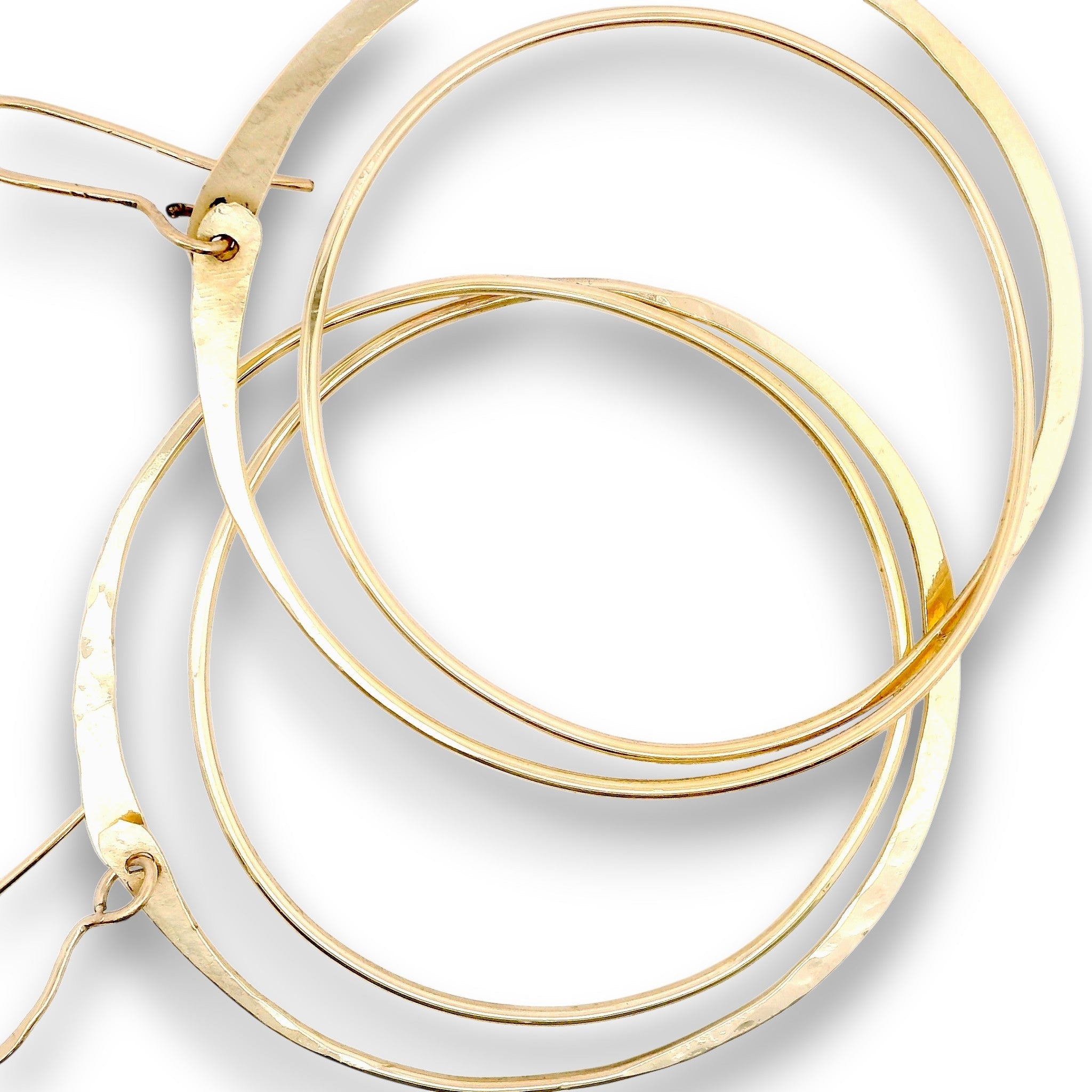 Continuum Brass Hoop Earrings - Art by any Means Jewelryproduct_