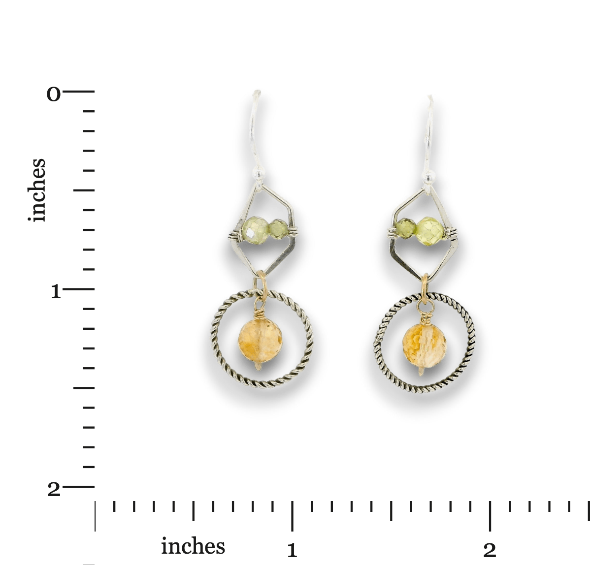 Cosmic Citrine Dangle Mini Earrings - Art by any Means Jewelryproduct_