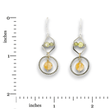 Cosmic Citrine Dangle Mini Earrings - Art by any Means Jewelryproduct_
