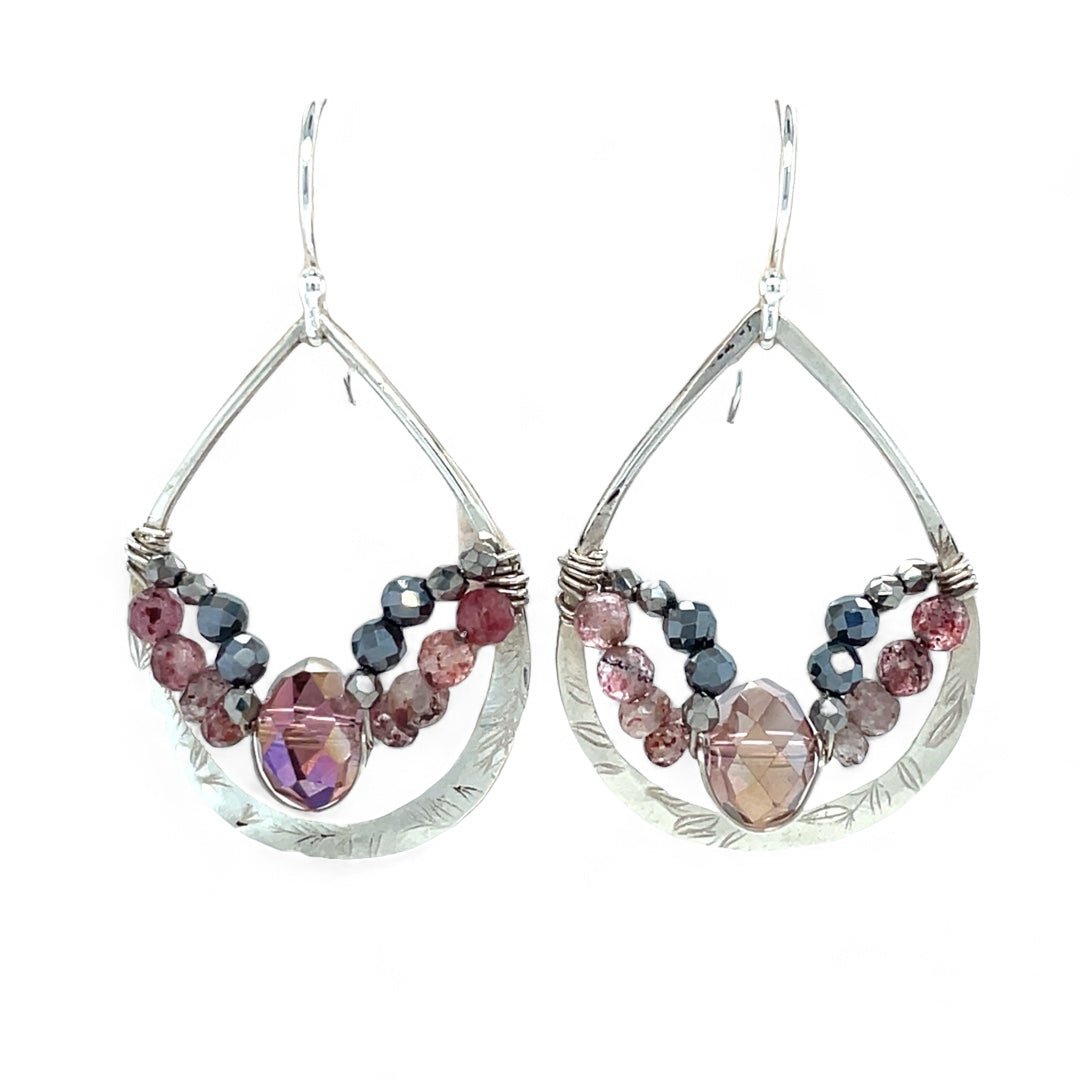 Crystal Heart Earrings E83153 - Art by any Means Jewelryproduct_