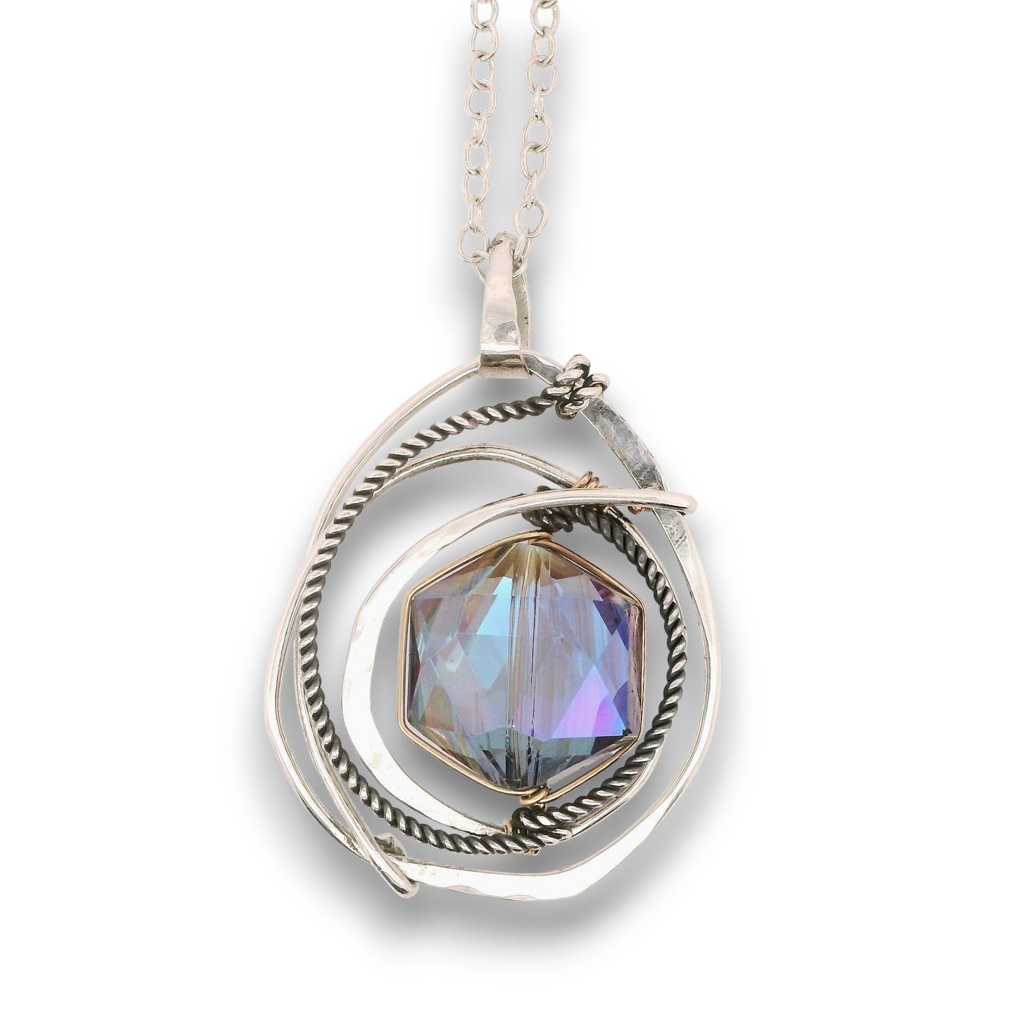 Crystal Orbit Necklace 85066N - Art by any Means Jewelryproduct_