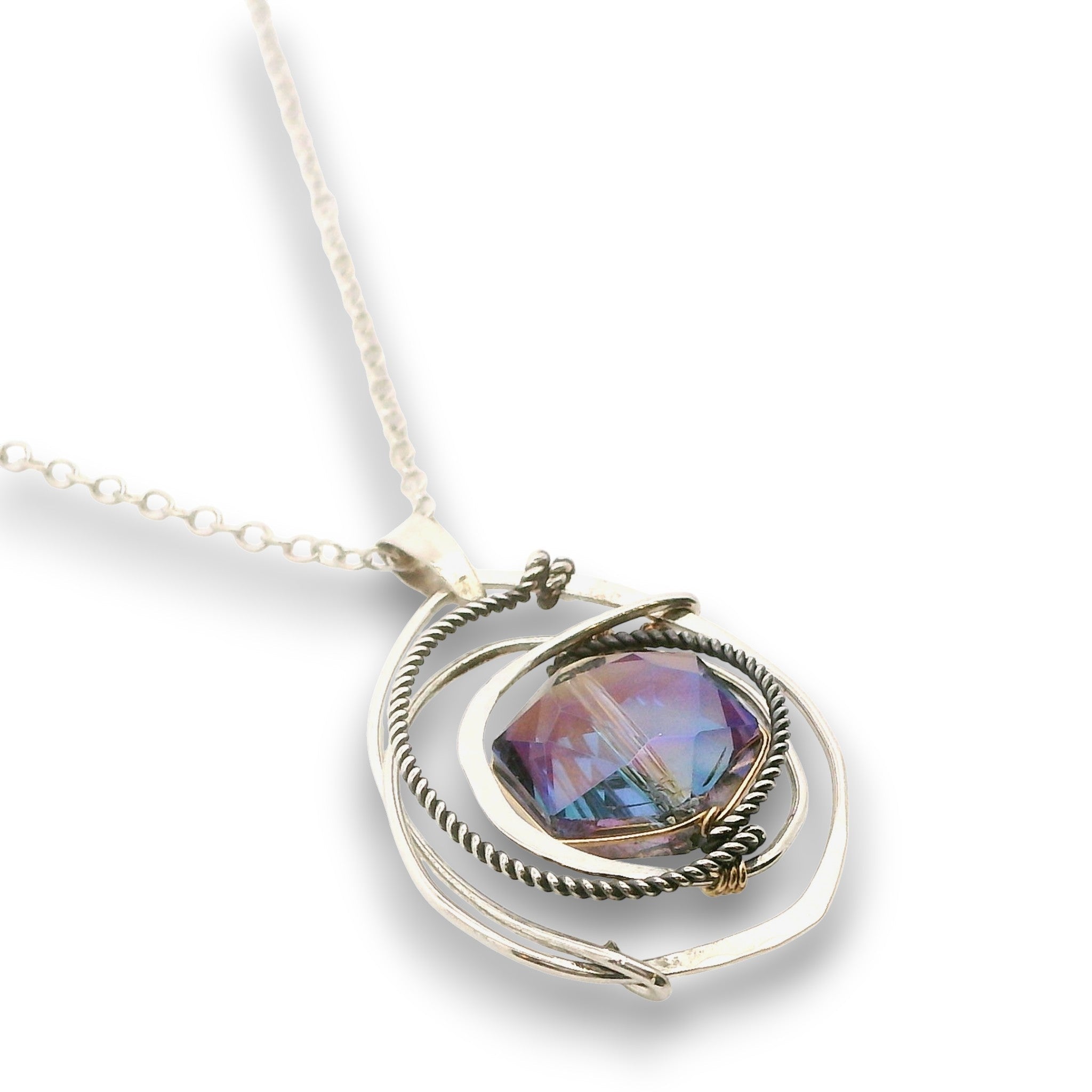 Crystal Orbit Necklace 85066N - Art by any Means Jewelryproduct_
