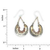 Champagne Rustic Cups Earrings