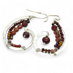 Curled Embers Garnet Earrings E83562 - Art by any Means Jewelryproduct_