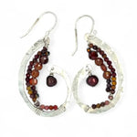 Curled Embers Garnet Earrings E83562 - Art by any Means Jewelryproduct_