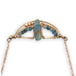 Curvilinear Deco Aquamarine Necklace 84205N - Art by any Means Jewelryproduct_