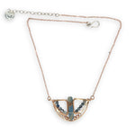 Curvilinear Deco Aquamarine Necklace 84205N - Art by any Means Jewelryproduct_