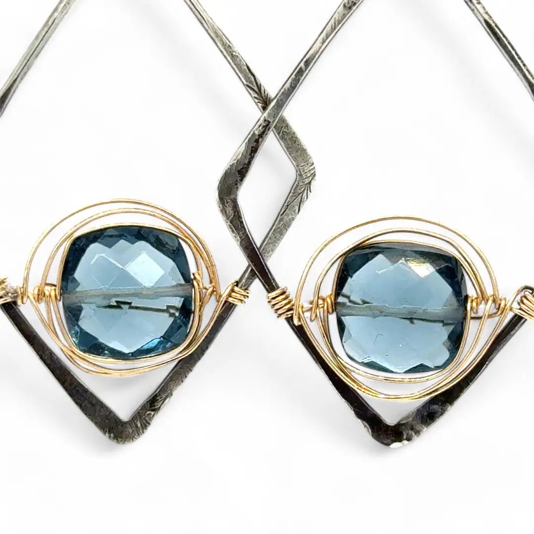 Cushion Cut Quartz Earrings E83197 - Art by any Means Jewelryproduct_