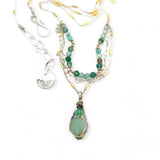 Cut Grass Jade Necklace 83080N - Art by any Means Jewelryproduct_