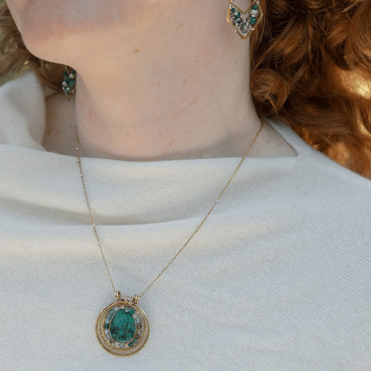 Dangerous Curve Turquoise Necklace - Art by any Means Jewelryproduct_