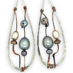 Deconstructed Pearl Earrings - Art by any Means Jewelryproduct_