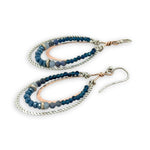 Denim Crystal Channel Drop Earrings - Art by any Means Jewelryproduct_