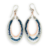Denim Crystal Channel Drop Earrings - Art by any Means Jewelryproduct_