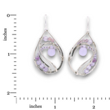Diatom Jade Hammered Drop Earrings