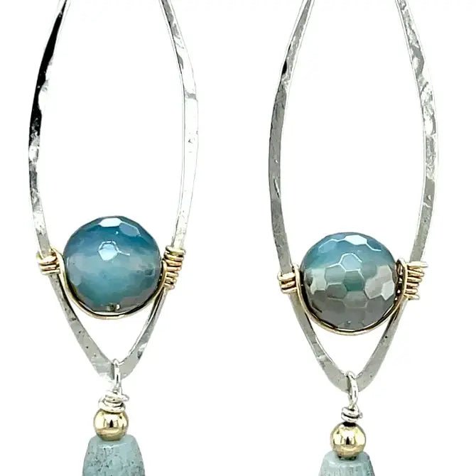 Disco Ball Agate Earrings - Art by any Means Jewelryproduct_