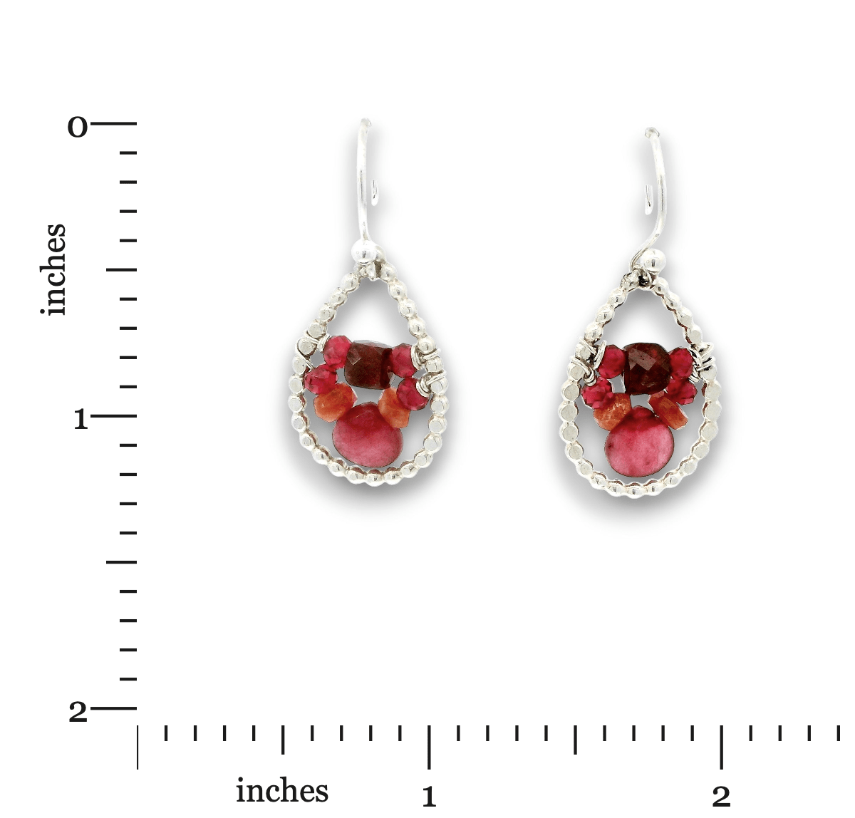 Divinity Garnet Dot Drop Earrings - Art by any Means Jewelryproduct_