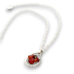Divinity Garnet Drop Necklace 85028N - Art by any Means Jewelryproduct_