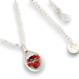 Divinity Garnet Drop Necklace 85028N - Art by any Means Jewelryproduct_