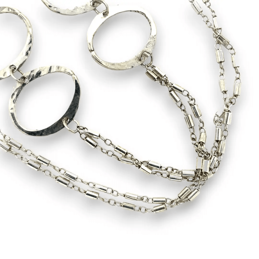 Double Barrel Chain Necklace 82570N - Art by any Means Jewelryproduct_