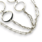 Double Barrel Chain Necklace 82570N - Art by any Means Jewelryproduct_