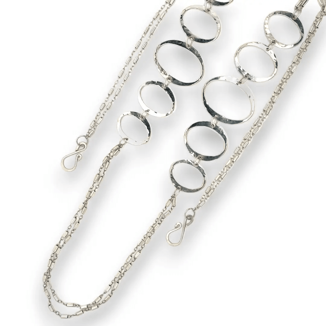 Double Barrel Chain Necklace 82570N - Art by any Means Jewelryproduct_