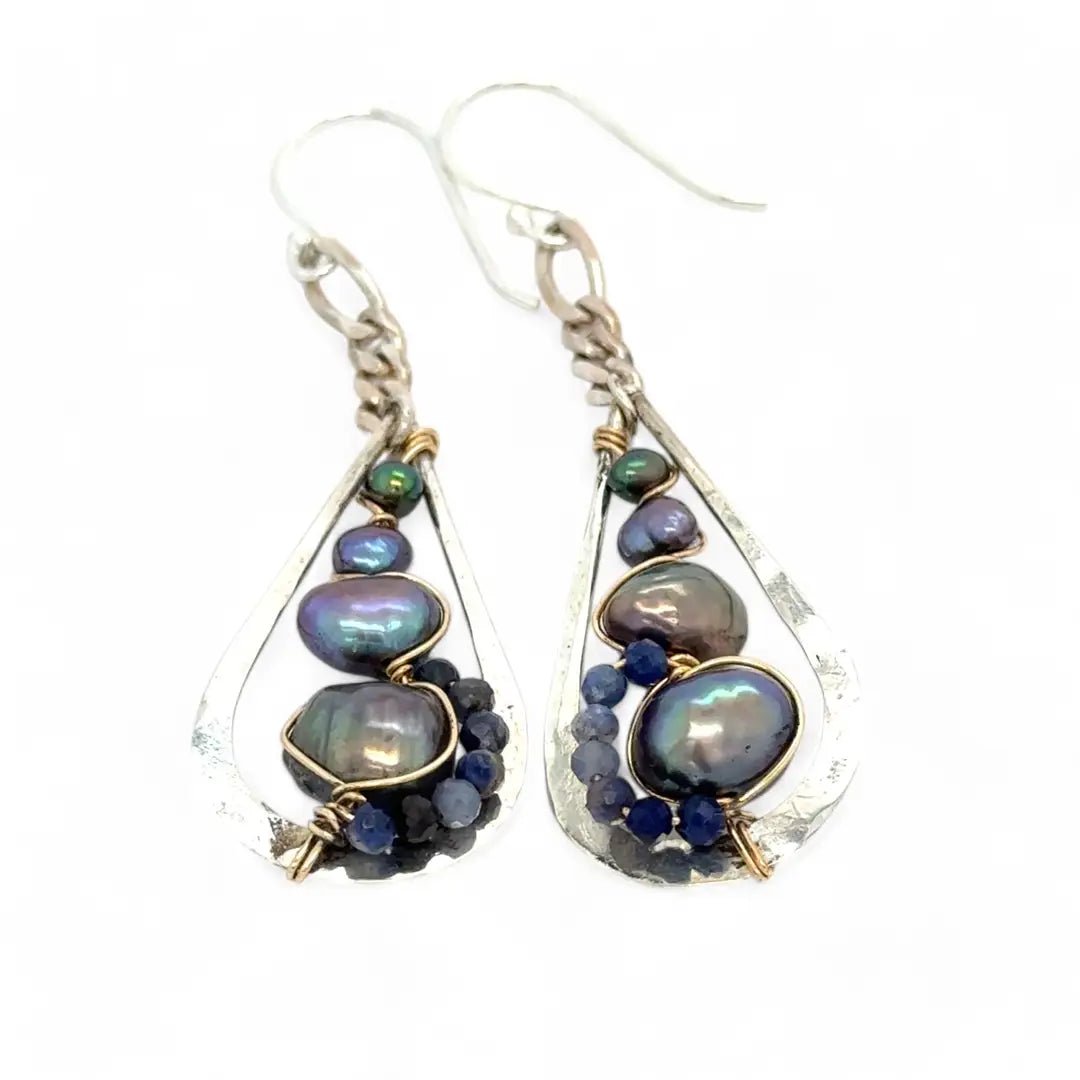 Dripping Pearl Earrings E83604 - Art by any Means Jewelryproduct_