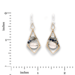 Dynamic Rose Quartz Drop Earrings - Art by any Means Jewelryproduct_