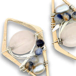 Dynamic Rose Quartz Earrings E85056 - Art by any Means Jewelryproduct_