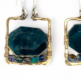 Gemstone Box Earrings E82152